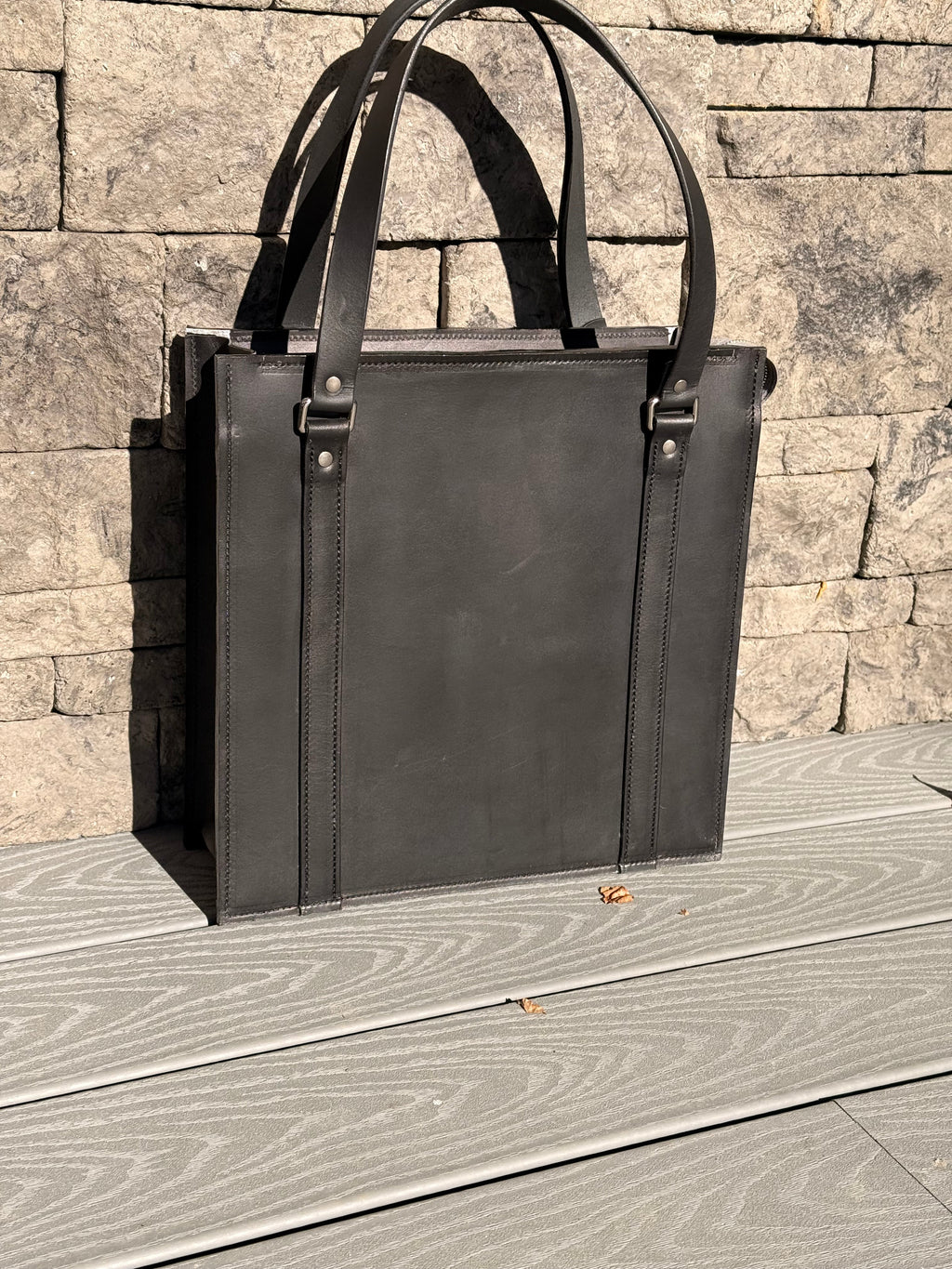 Black Bridle and Python Metropolitan Tote