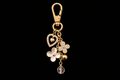 Gold Bloom Bag Charm