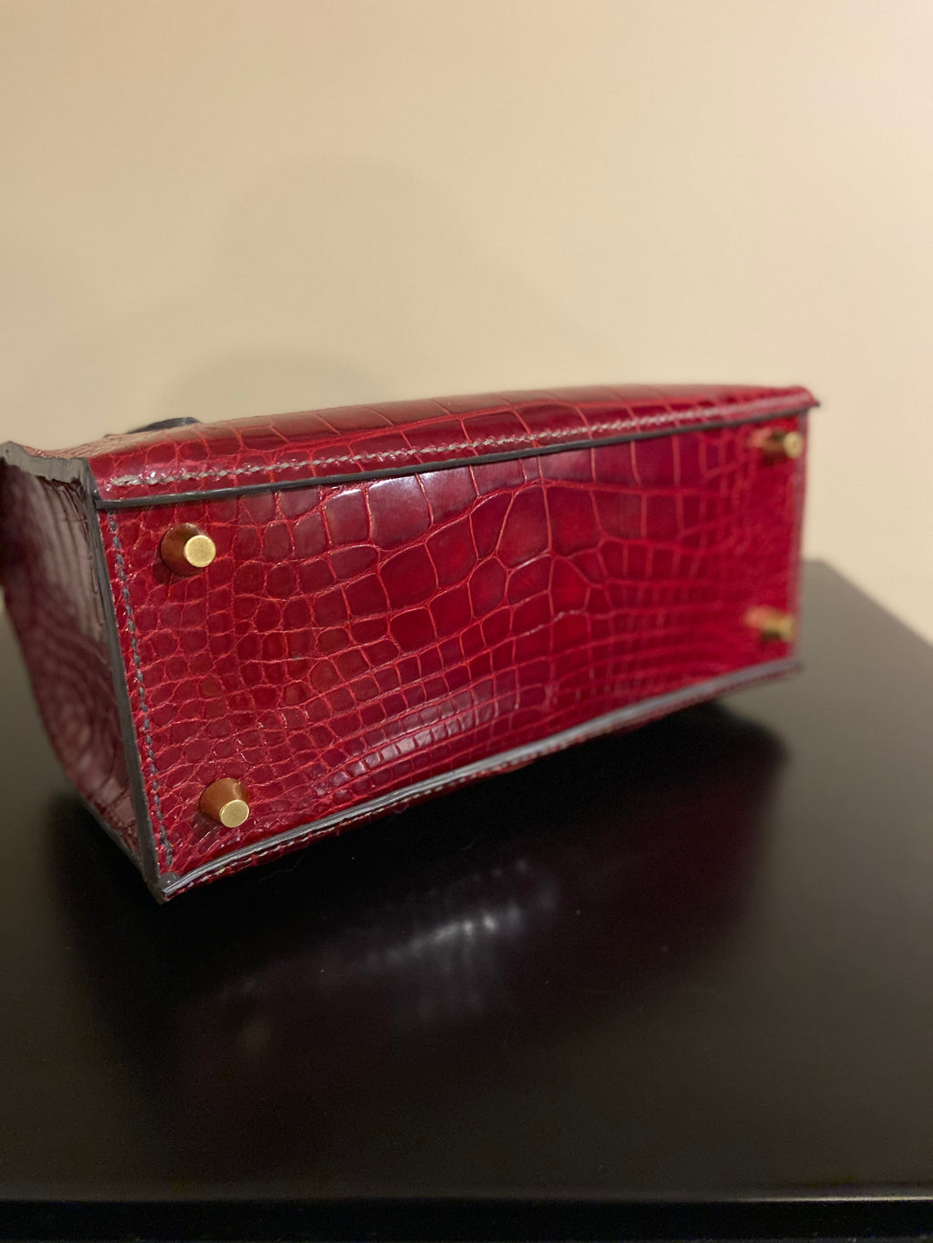Cherry Alligator Jem Bag