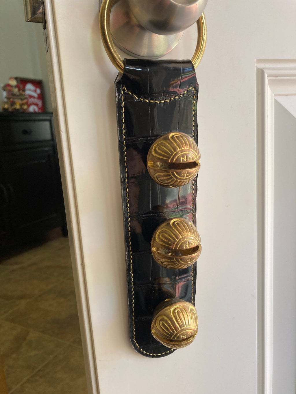American Alligator Sleigh Bell Strap