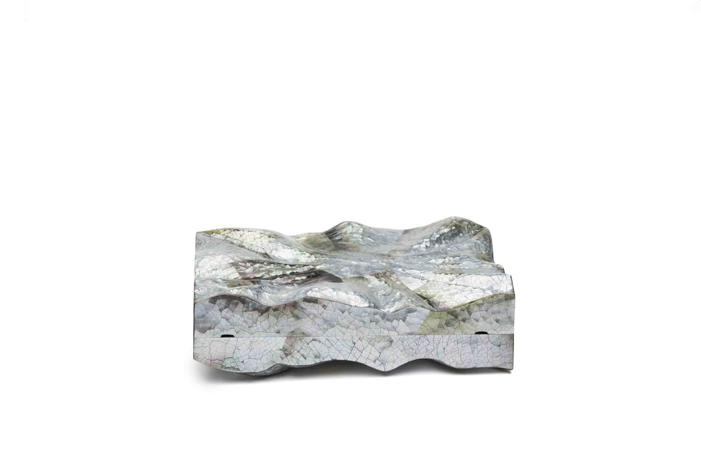 Nathalie Trad Dino Clutch Bag-Black Lip Hayang Shell 