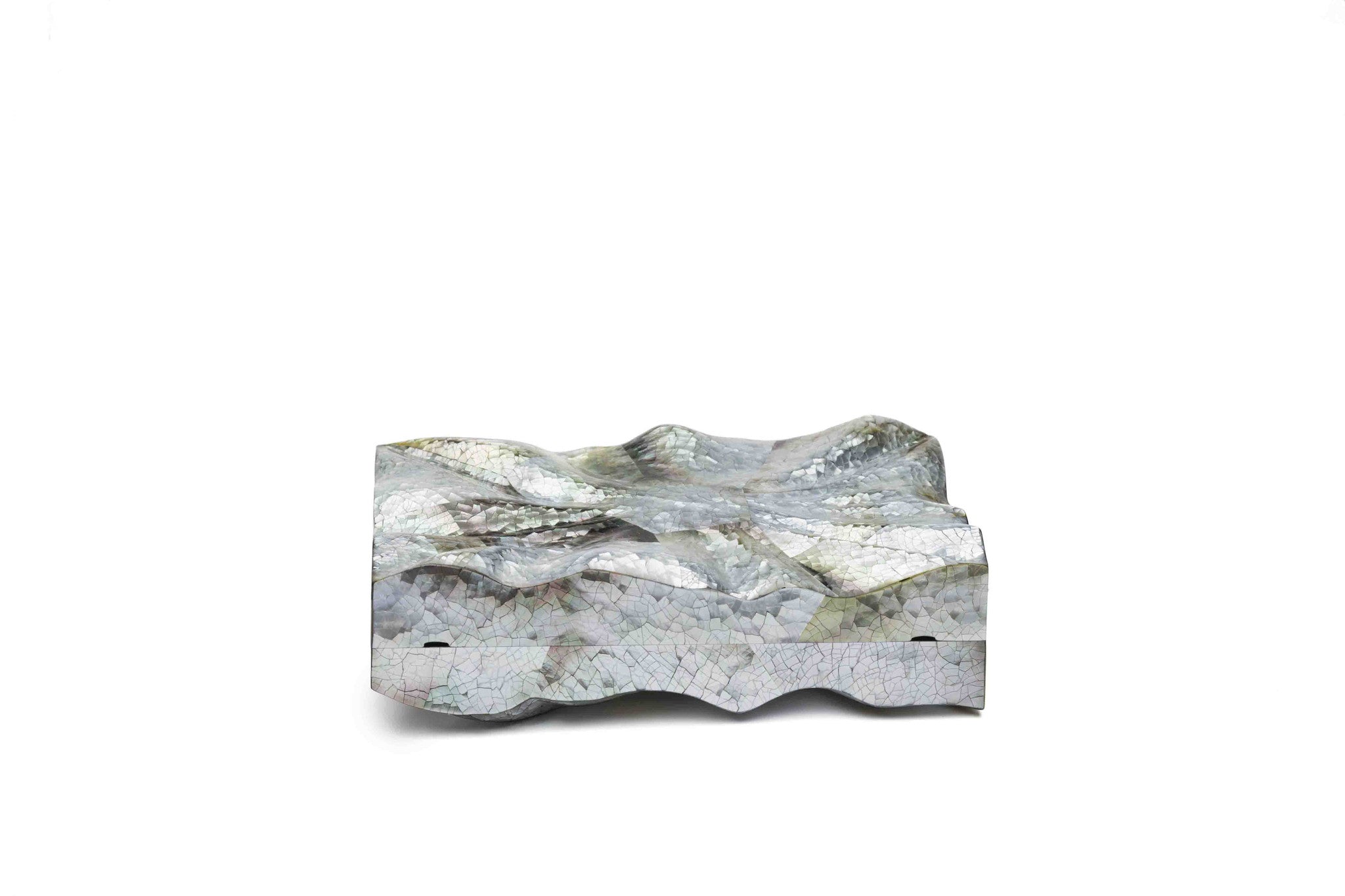 Nathalie Trad Dino Clutch Bag-Black Lip Hayang Shell 
