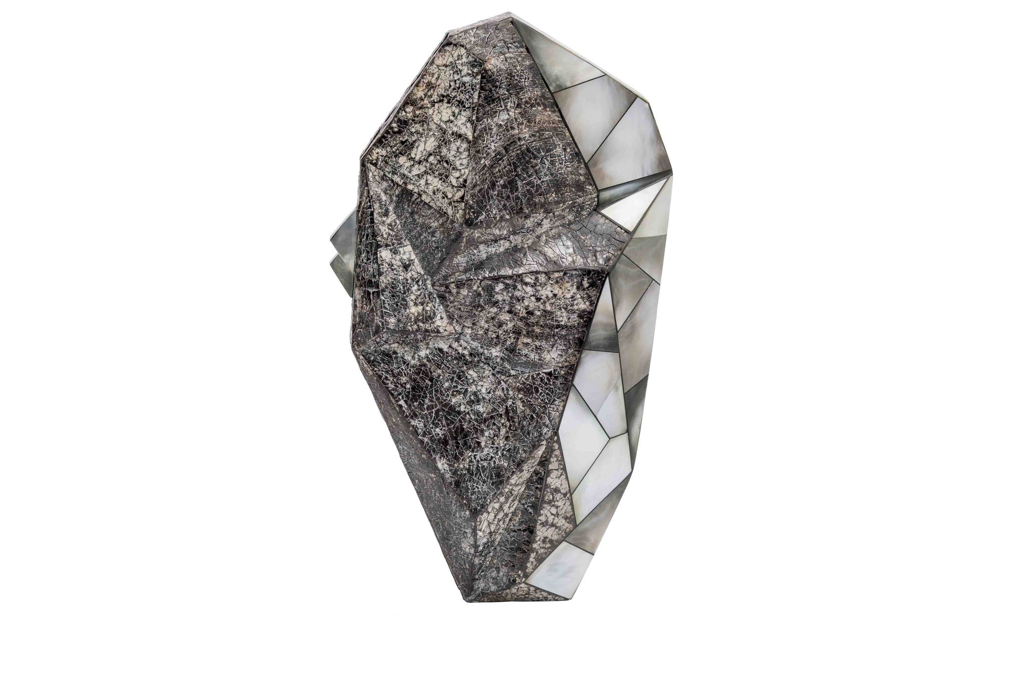 Nathalie Trad Polygonia Clutch Bag- Penshell and Black Lip Hayang shell.